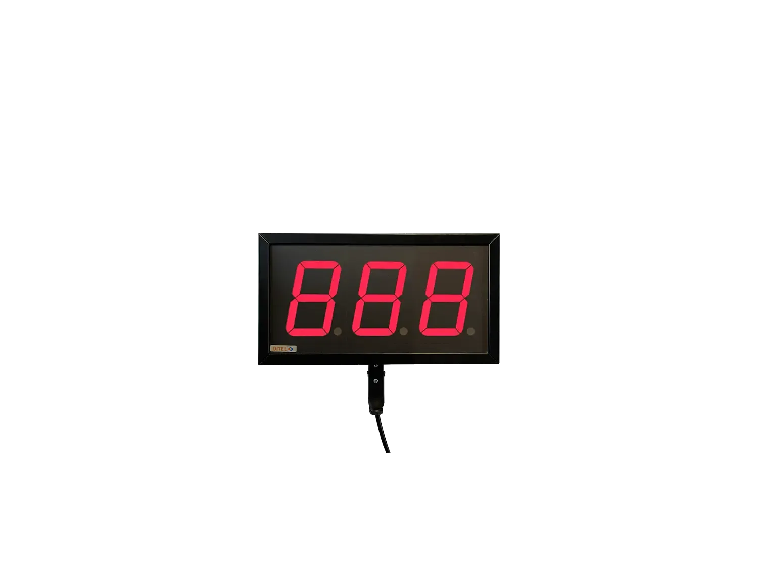Visualitzador numèric 100mm, 3 dígits, Alt Brillantor, PROCÉS, 24VDC, IP65